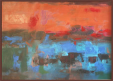 Oil on canvas artwork by K. M. Adimoolam, 2006, 42×32 inches (sold)