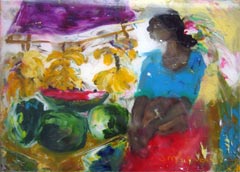 Acrylic on acrylic by J. M. S. Mani, 2007, 15×12 inches