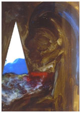 Acrylic on acrylic by J. M. S. Mani, 2004, 15×17.5 inches