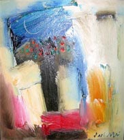 Acrylic on canvas by J. M. S. Mani, 2002, 12×12 inches